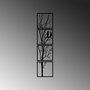 Wallity Tree And Birds S - Escultura de pared de metal negro (4 piezas)